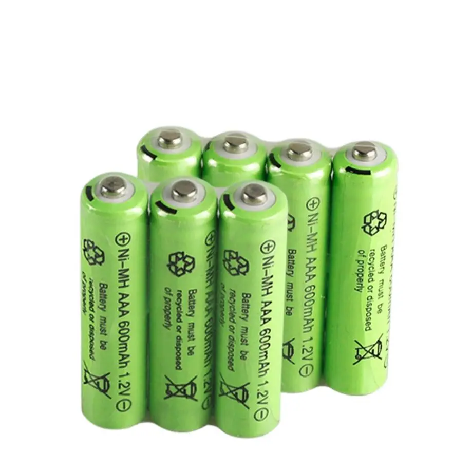 

20psc/lot 1.2v 600mah AAA remote control toy rechargeable NI-MH rechargeable battery AAA 1.2V 600mAh free shipping