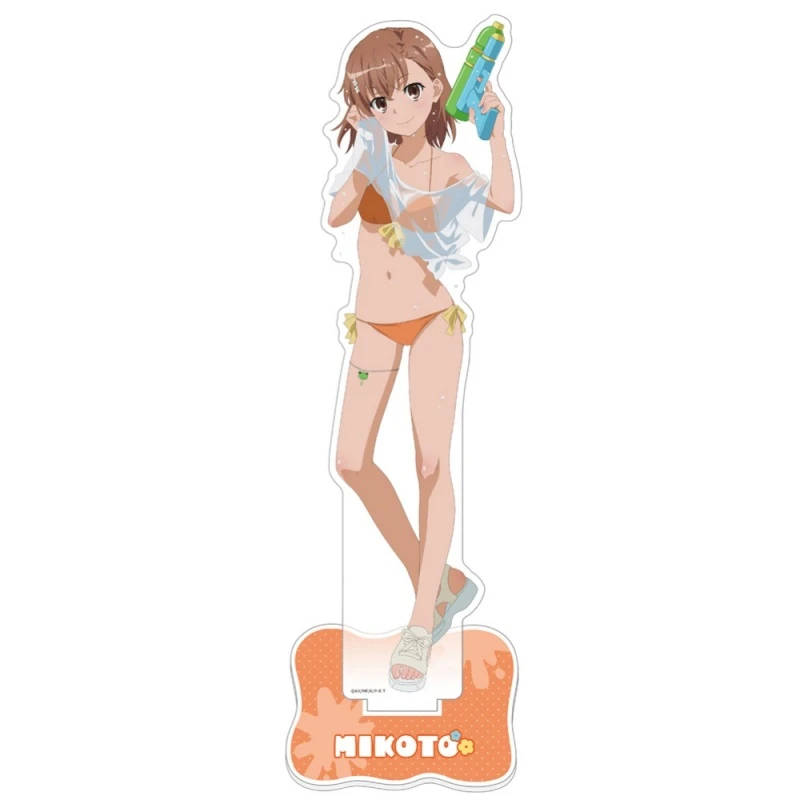 Anime A Certain Scientific Railgun Acrylic Stand Mikoto Kuroko Figure Stand Plate Cosplay Prop Decor Cartoons Present Gifts