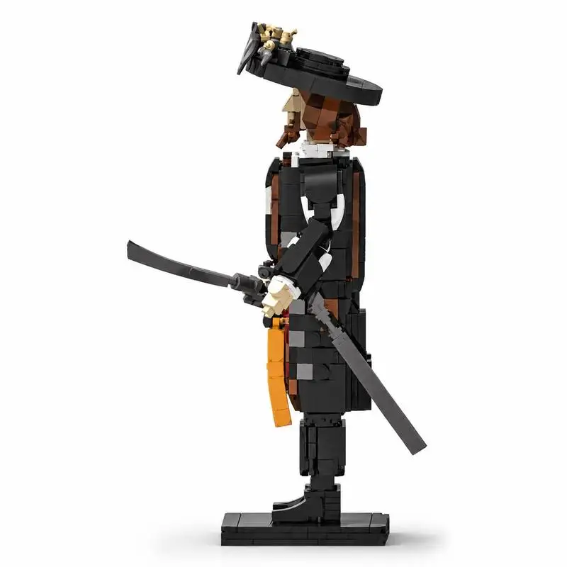 730 PCS Vintage Sea Robber Leader Character MOC Figurine Model Custom Puzzle Creative Assembly Educational Toy Building Blocks