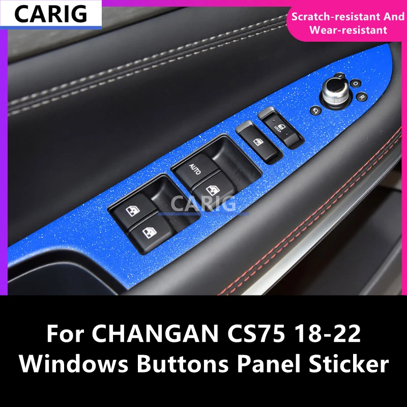 

Для CHANGAN CS75 18-22 наклейка на Панель кнопок Windows углеродное волокно узор защитная пленка модификация интерьера