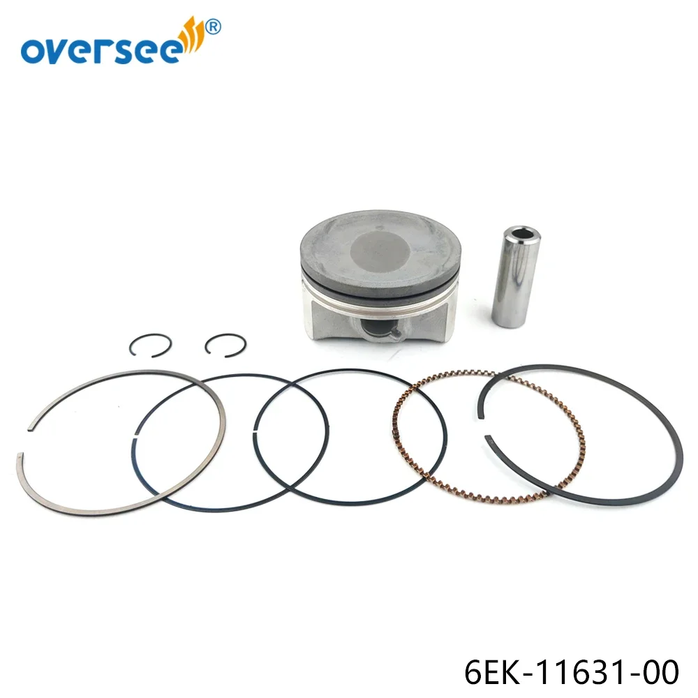 6EK-11631-01-94 Piston Kit STD for Yamaha F115 115HP 4 Stroke Outboard Engine