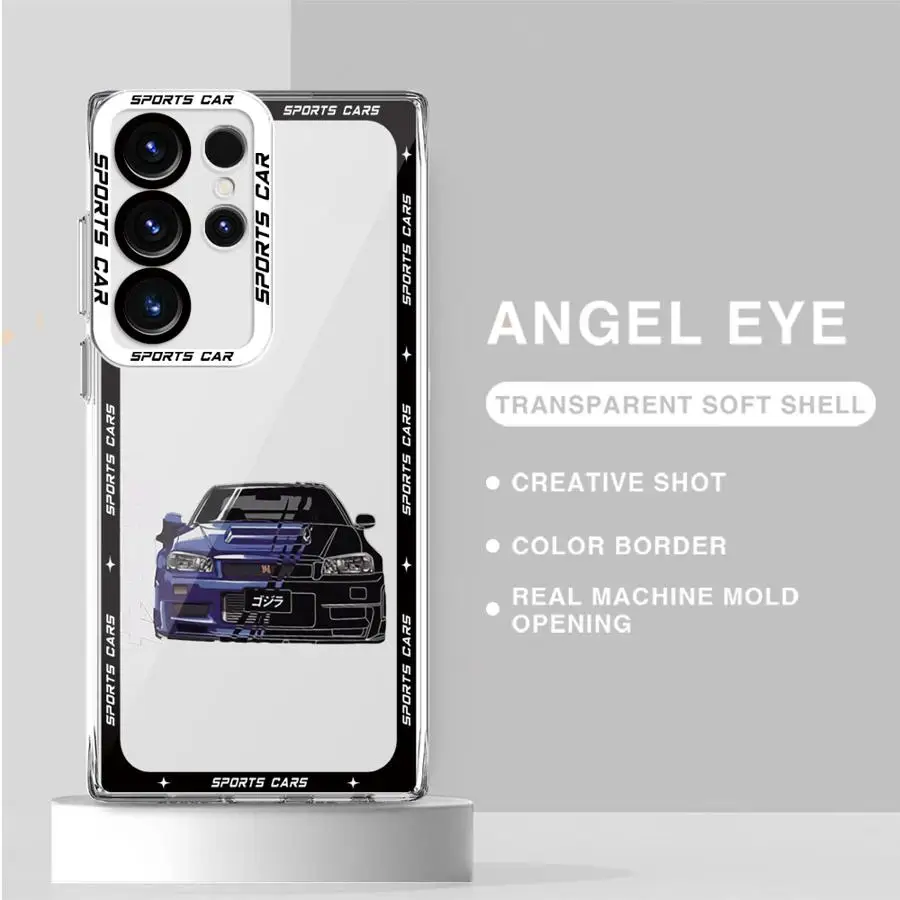 JDM Sports Cars Phone Case for GalaxyNote20 20Ultra S21 S23 S22 S20 S24 Plus S20 S23 S22 S21 S24 S23 Ultra S20 S23 S21 FE