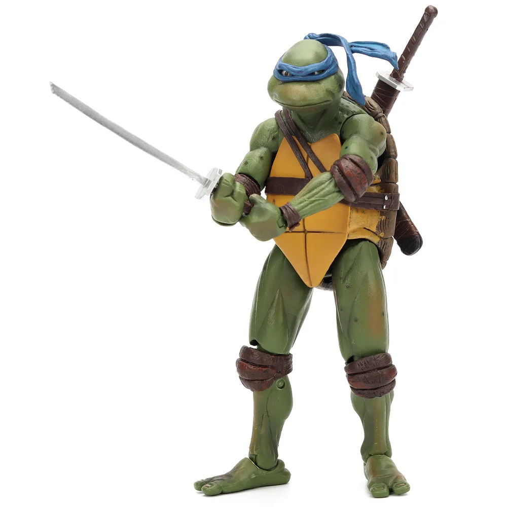 NECA في سن المراهقة سلاحف النينجا TMNT ليوناردو رافيل دوناتيلو عمل نموذج لجسم السلاحف النينجا فيلم أنيمي KidsToy دمية هدية