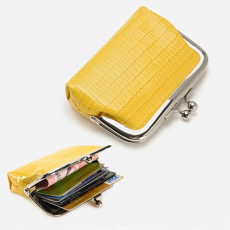 Vintage Wallet for Women 2024 New Crocodile Texture Mini Coin Card Holder Bag Small Wallets Female Handbags 9313