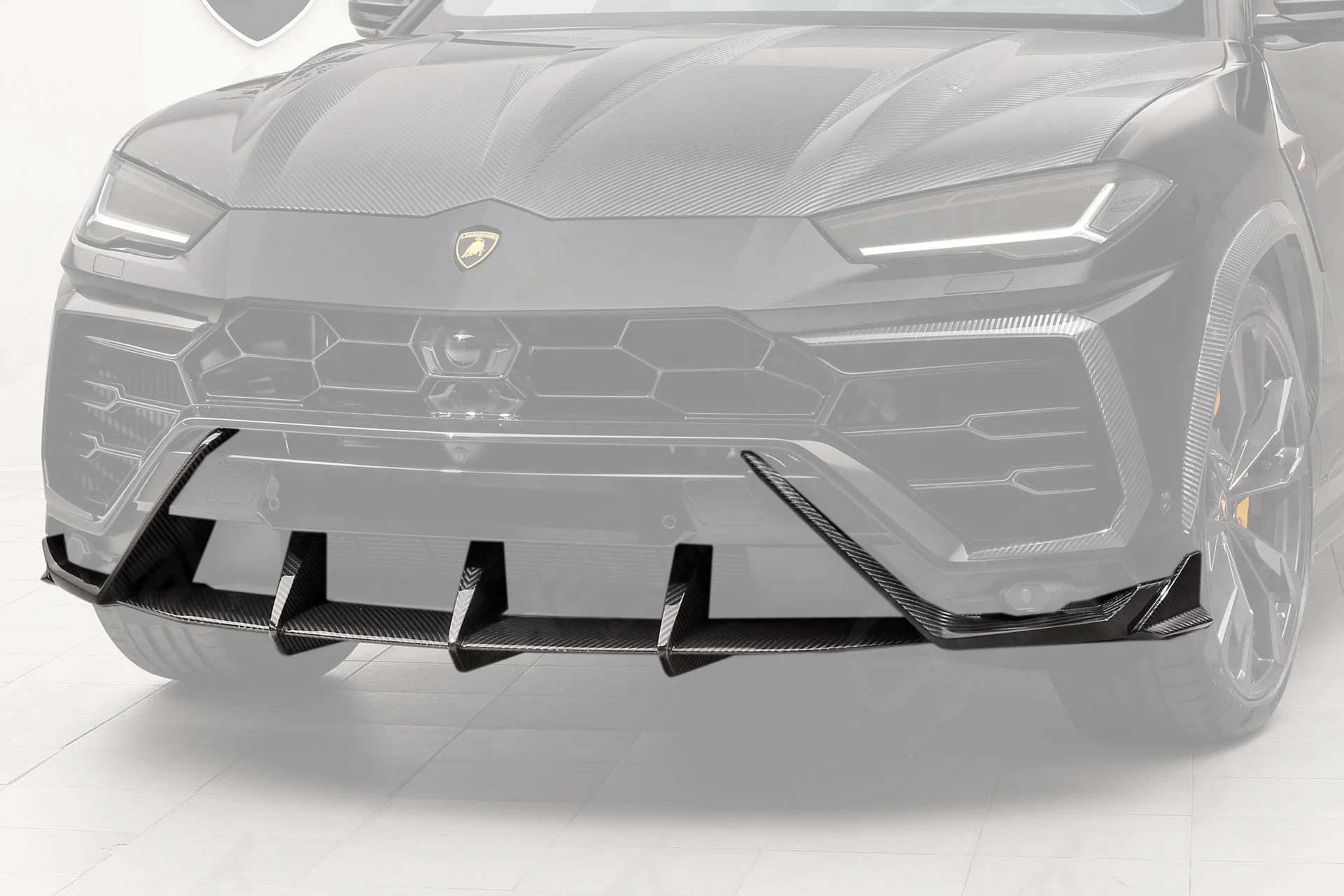 

Car-Styling Full Carbon Fiber CF URUS TC Style Front Lip Fit For 2018-2019 Lamborghini URUS Bodykit Front Splitter Lip