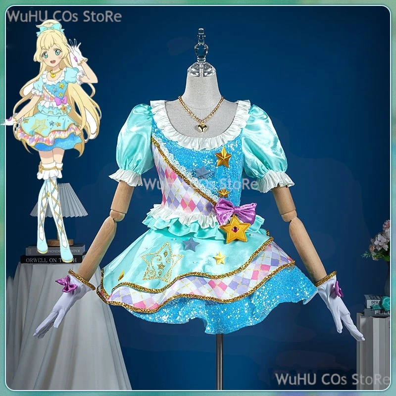 

Aikatsu STARS Shiratori Hime Cosplay Costume Shoes Lolita Kimono Uniform For Halloween Christmas Party Masquerade Anime Shows