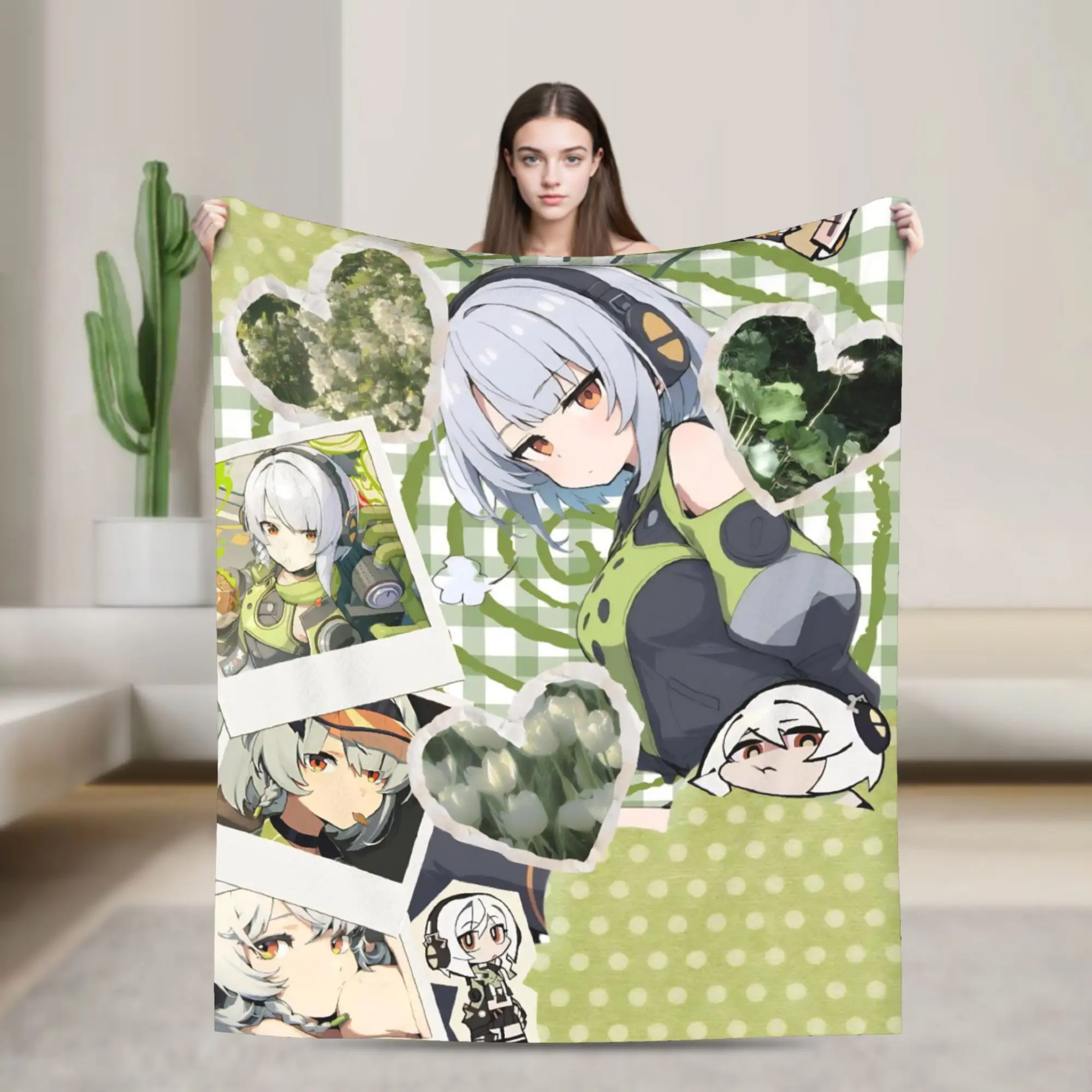 Zenless Zone Zero Throw Blanket for Couch  Soft Fuzzy Plush Blanket 50x60 Inch Multi-size Bedspreads for All Seasons