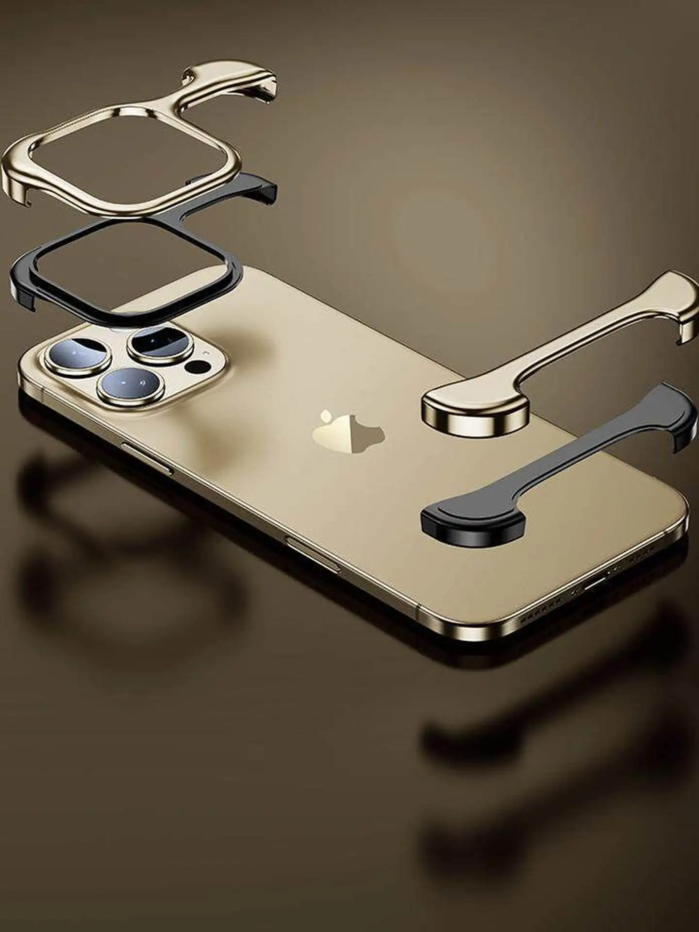 Aluminum Alloy Protective Case for iPhone 16 pro Max Anti-Fall Four Corners Edgeless Simplicity High-End Feelings Environment...