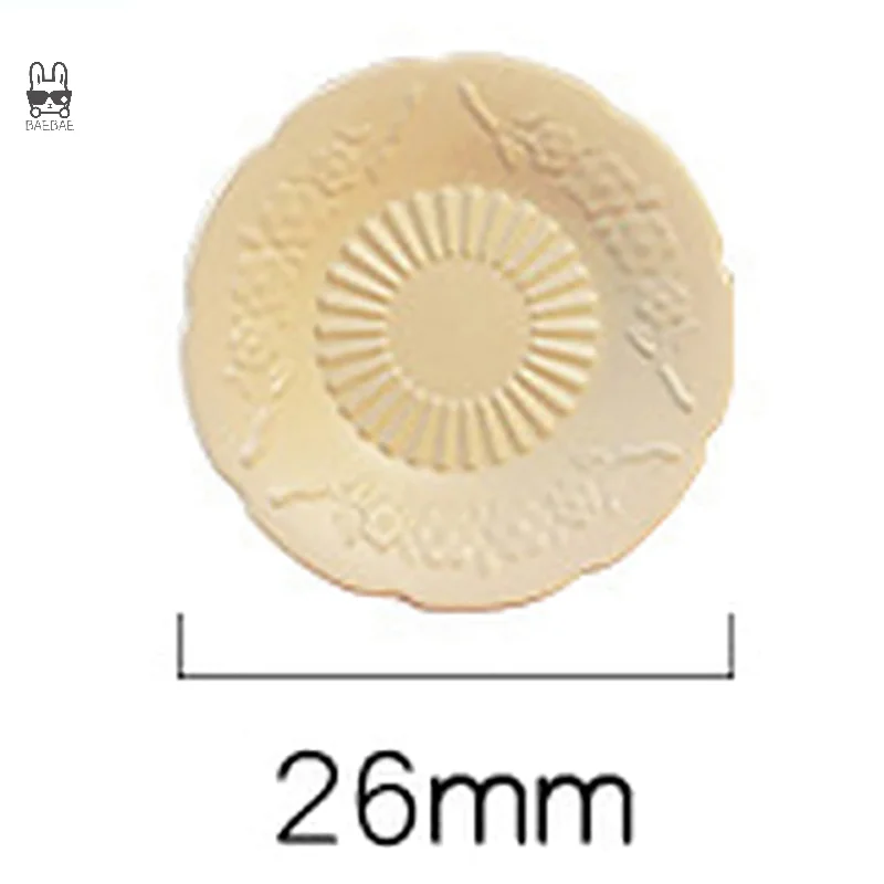 Cute Mini Miniature Circular Disc Toy Model Miniature Dollouse Kitchen Mini Patterned Dish Plate For Doll Accessories Toy