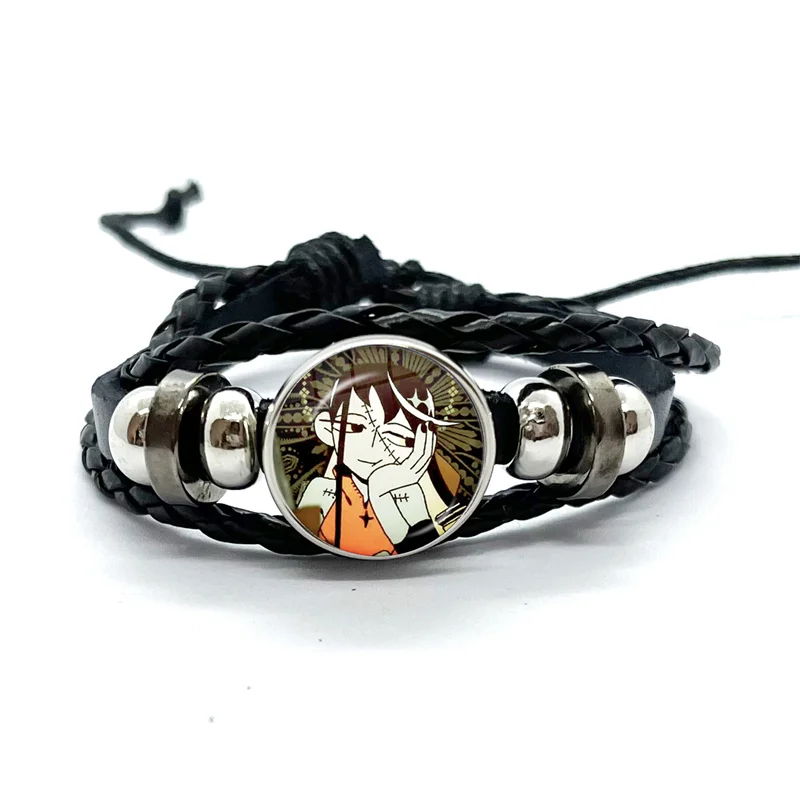 Ado Kyogen X Uta  I Love Ado Glass Bracelets Art Multilayer Braided Bracelets Bangles Handmade Jewelry Gifts