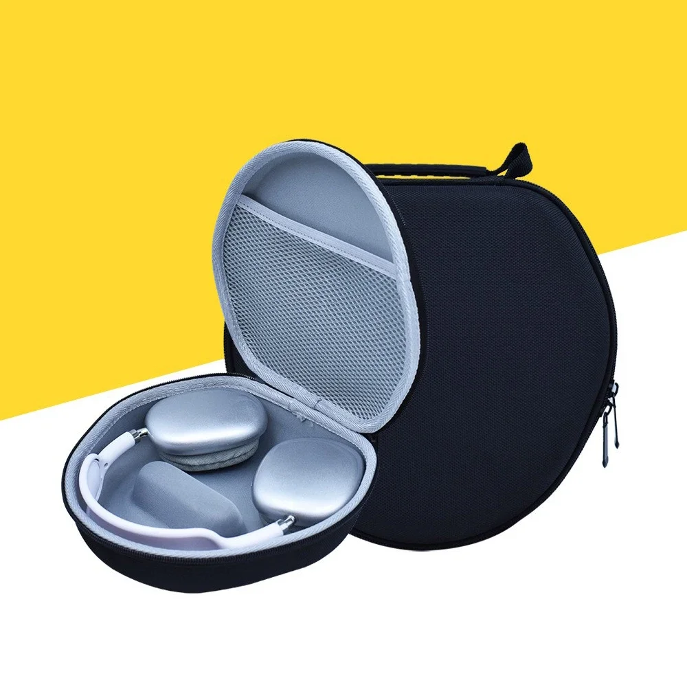 Estojo rígido para novos airpods max, estojo de viagem para fone de ouvido, bolso de malha, airpods max, bolsa de armazenamento portátil protetora