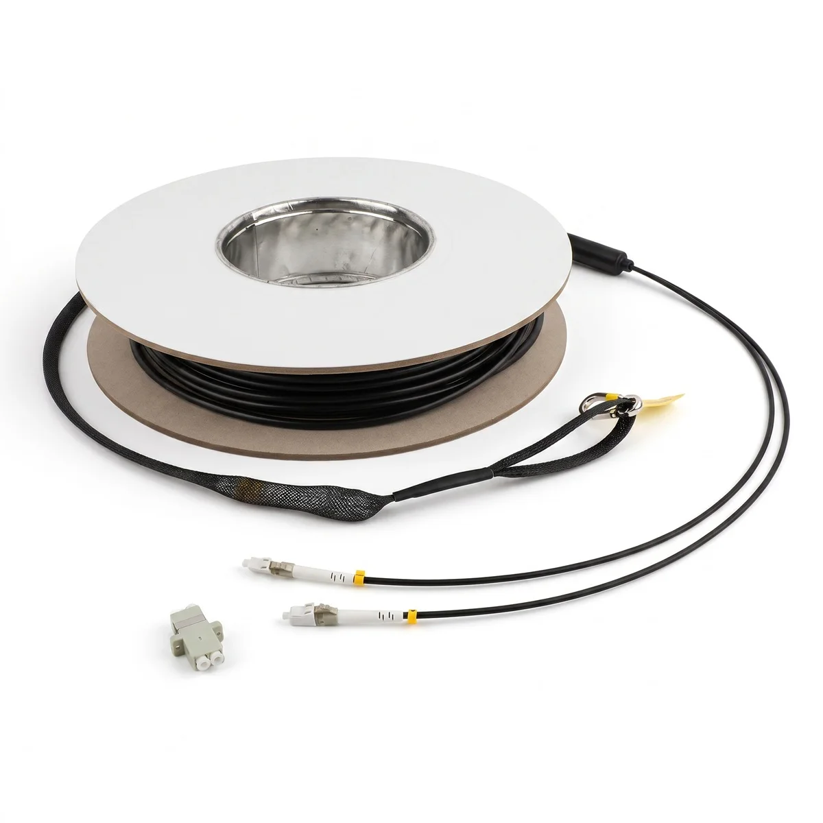 os2-om3-om4-tpu-armored-fiber-optic-cable-5mm-singlemode-multimode-2-4lc-2-4lc-outdoor-fiber-patch-cable-30-50m