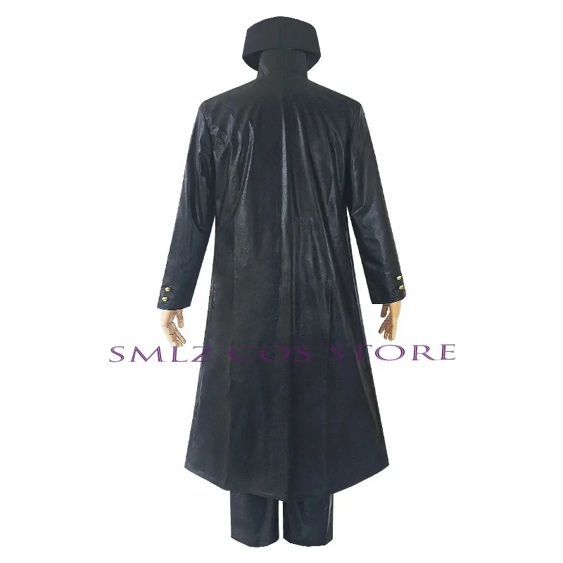 

s;3,t'7\b/Kujo Jotaro Cosplay Animation Bizarre Costume Man Black Trench Uniform Hat Wig Set Halloween Party Play Outf2;d,6'v\8/
