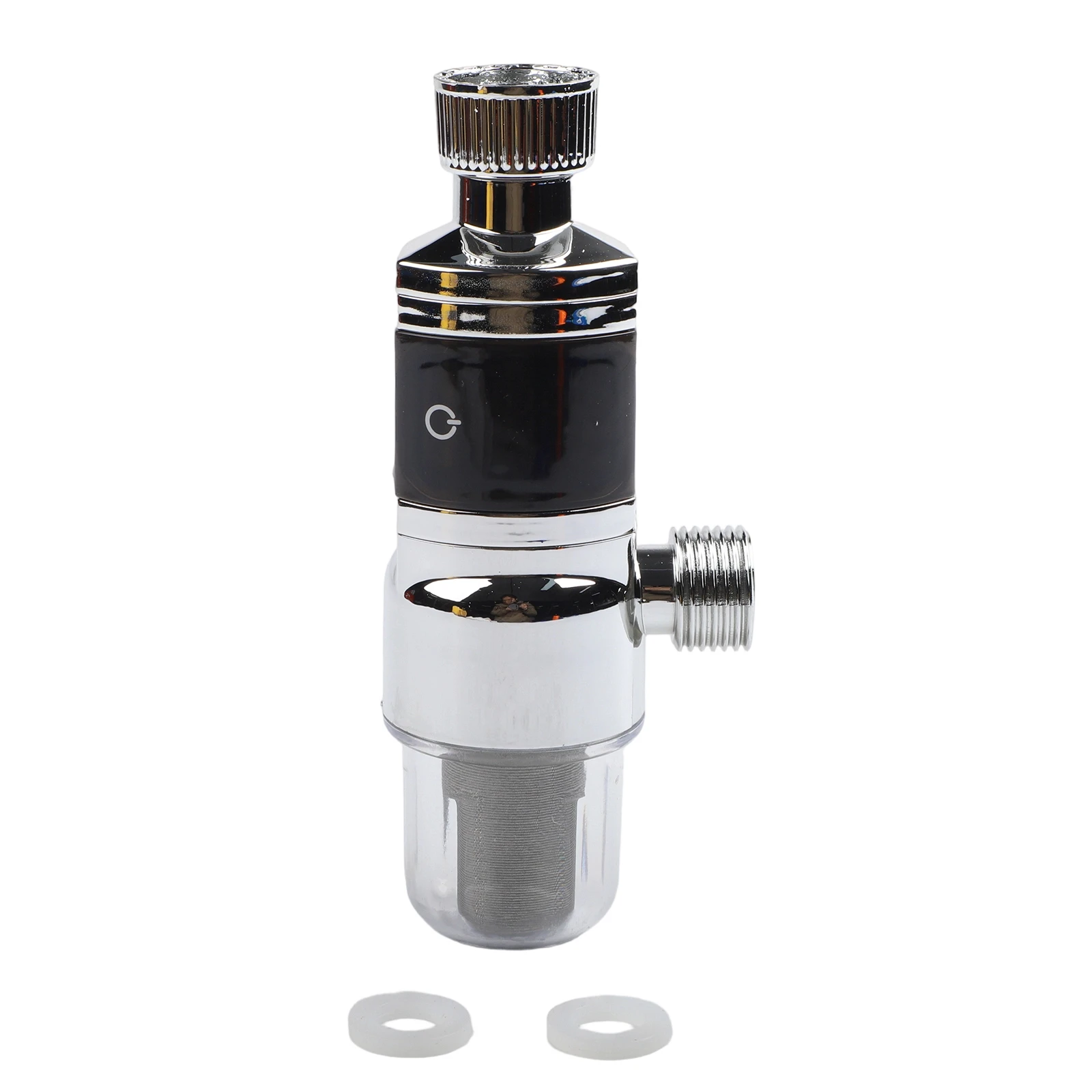 For Showering Silver Digital Shower Head Temperature Sensor Reusable Filter Element No Filter Replacement Required