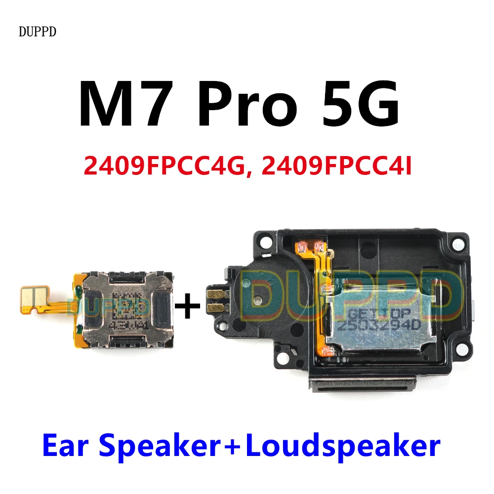 

For Xiaomi Poco M7 Pro 5G M7Pro Bottom Loudspeaker Buzzer Ring + Ear Speaker Earpiece Flex Replacement Partsker Sound Module