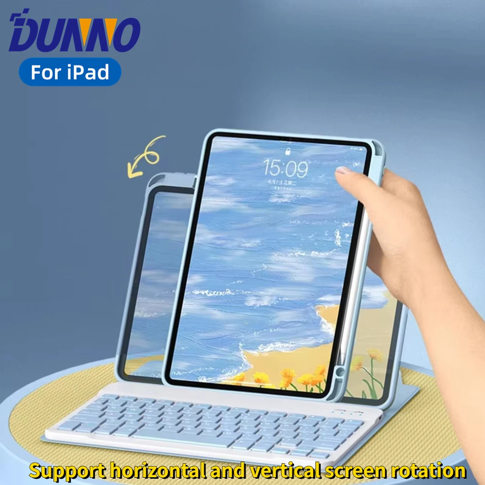 

Чехол для iPad 10-го поколения, чехол с магнитной клавиатурой для Air 4/5 10,9 11Pro 10,5 10,2, 9/8/7-го поколения, прозрачный чехол с мышью