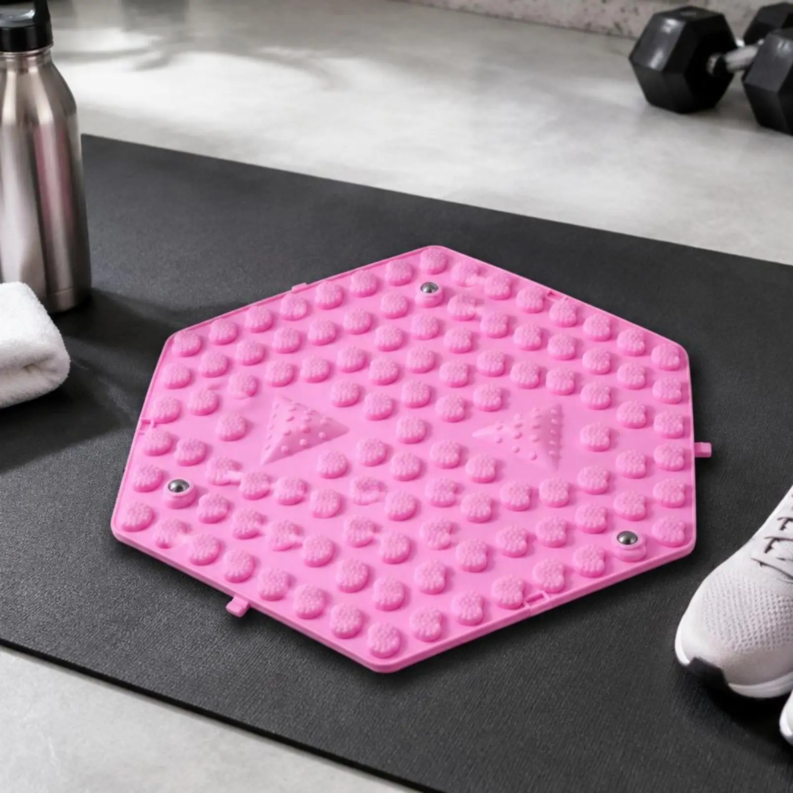 Modular Foot Massage Board Textured Hexagonal Reflexology Mat Home Wellness Pad