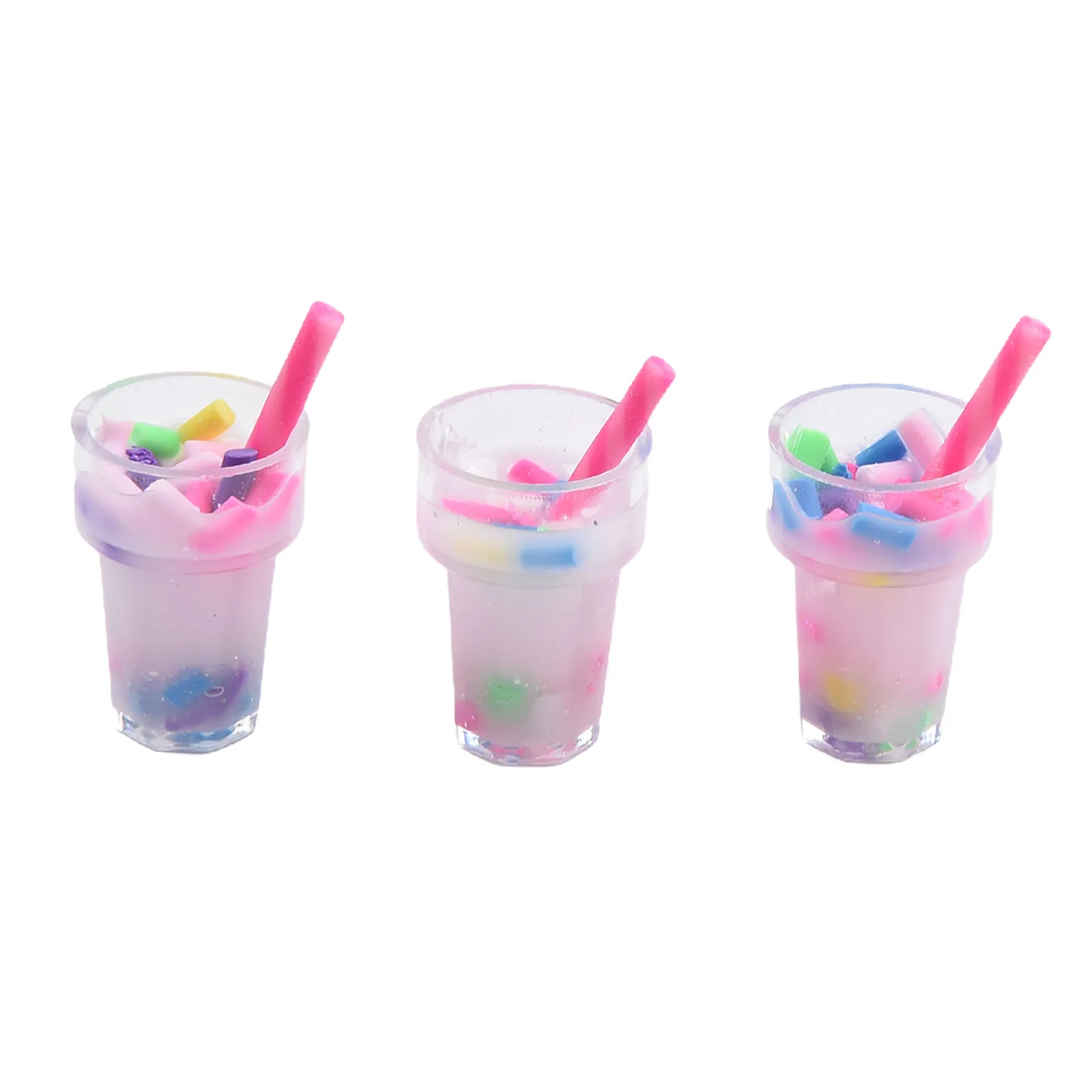 Keychain Accessory Model DIY Doll House High-quality Milk Tea Drink Children\'s Toy Craft Resin Shop Decoration