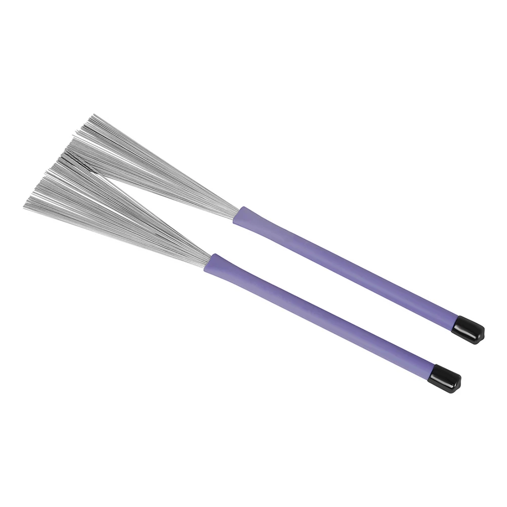

Drum Brush Accessories Percussion & Brushes Instrument Roller Wire Drumsticks Rubber Steel Kit