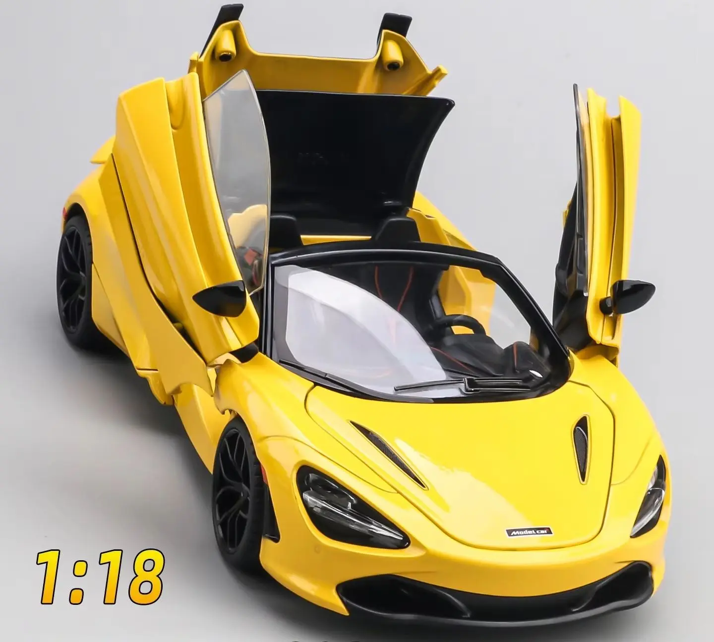 

1:18 720S спортивный автомобиль, имитация литья под давлением, модель автомобиля из металлического сплава, звуковой свет, коллекция, детские игрушки, подарки