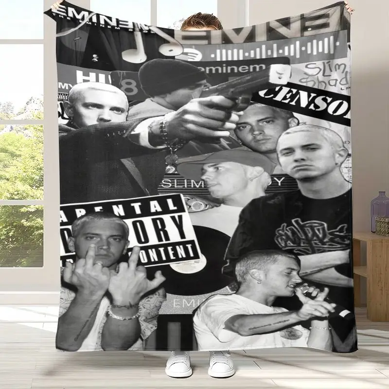Rap God Slim Shady Eminem Hiphop Soft Flannel Throw Blanket,Cozy Warm Blanket for Bed,Sofa,Living Room,Picnic,Camping,Home Decor