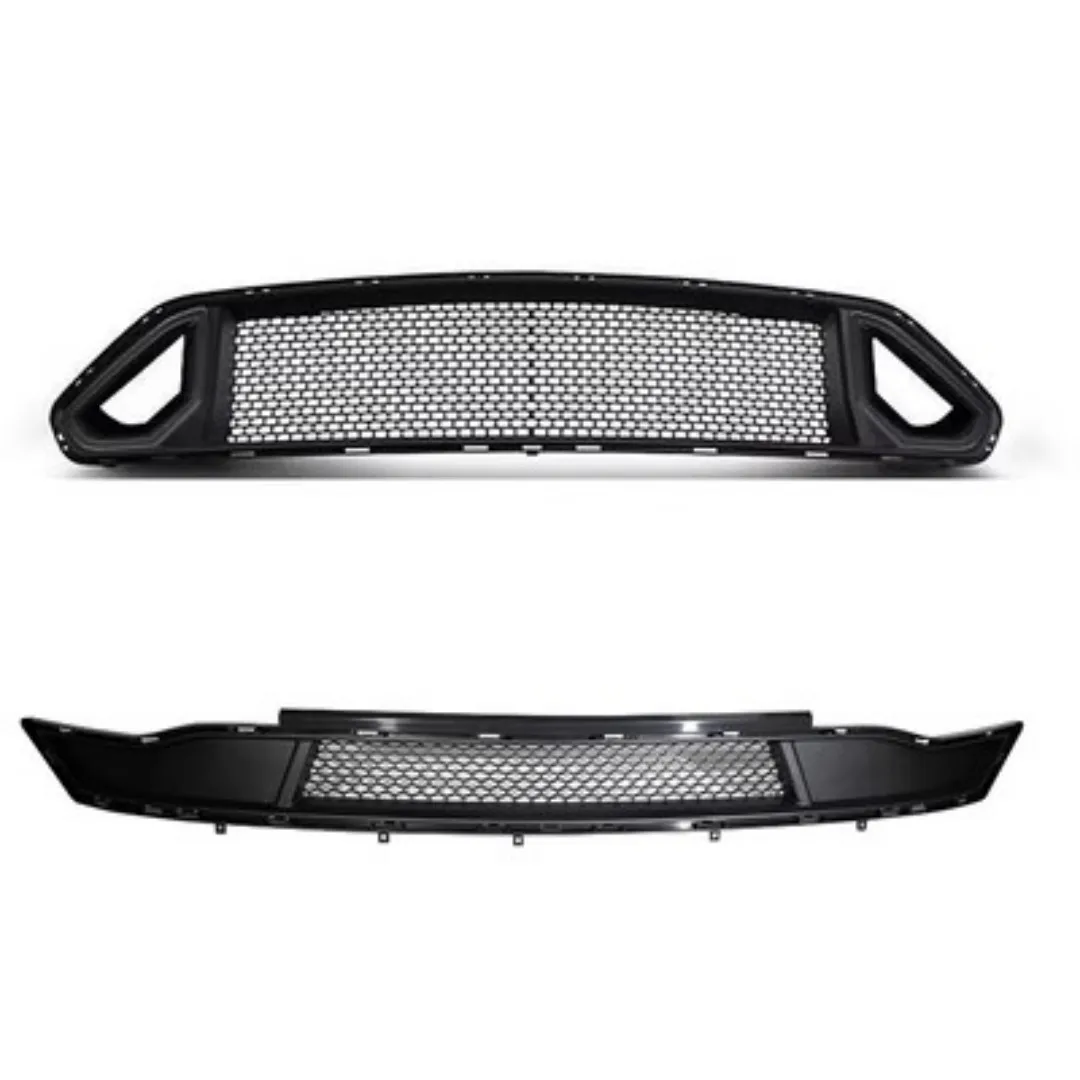 

Top Bottom Grill Mask Grid radiator grille for Ford Mustang 2018-23 modified LED light Auto Accessories