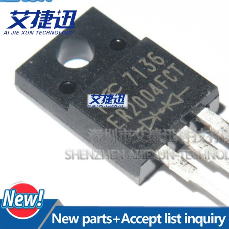 50Pcs ER2004FCT TO-220F ISOLATION SUPERFAST RECOVERY RECTIFIER New and original
