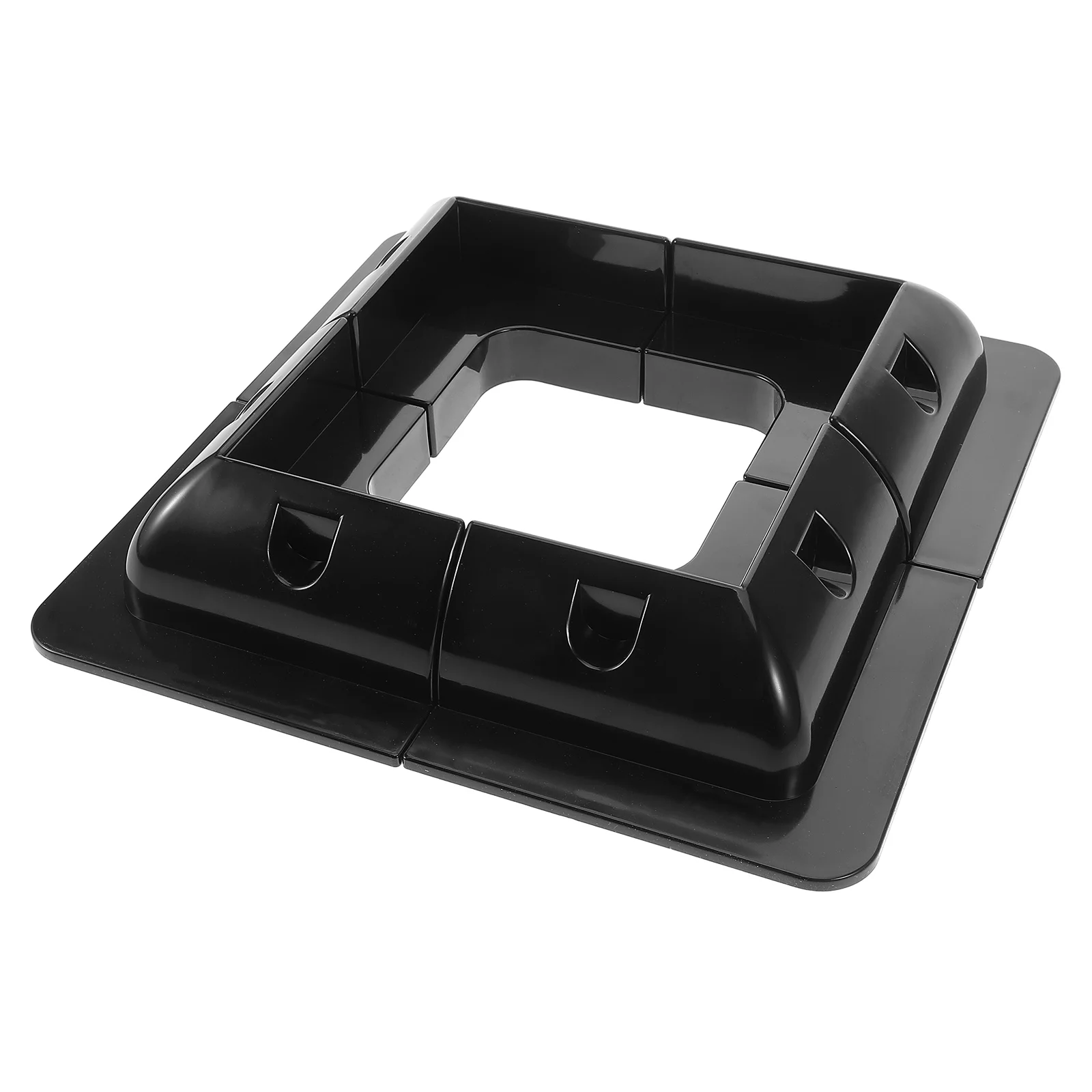

6 Pieces Solar Panel Mounting Brackets Kit RV Boat Durable ABS Plastic Easy Installation Photovoltaic Roof Rack Stable Secure