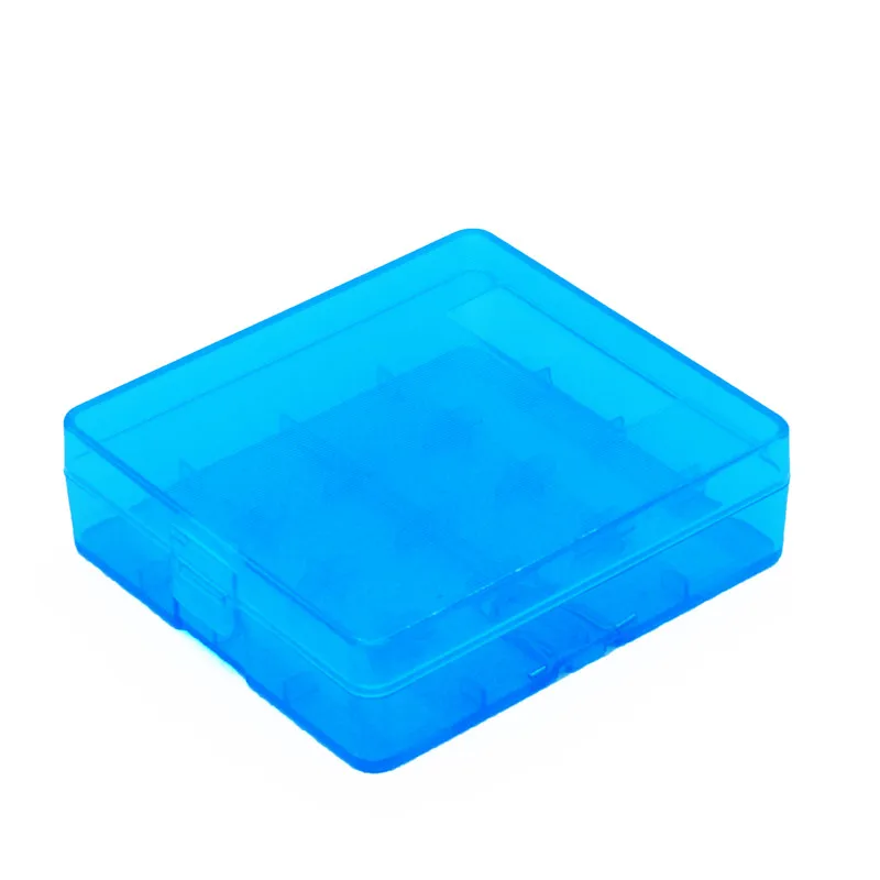 4 slots 18650 bateria recarregável caixa de armazenamento com gancho de metal caixa de plástico 4 seções equipamentos engrossar