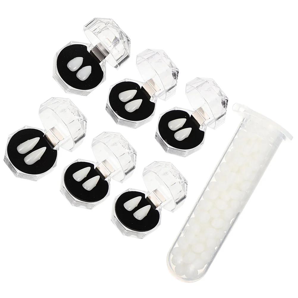 

Fake Teeth Props 13mm 15mm 17mm 19mm Sizes Scary Resin Dentures for Halloween Costume Party Cosplay Events