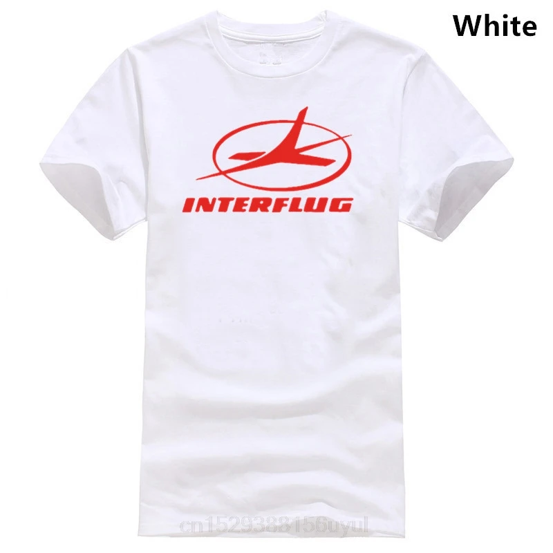 Retro Interflug Airlines T-Shirt Mens Classic 70's Retro Tee S-XXL Pan Am Britis