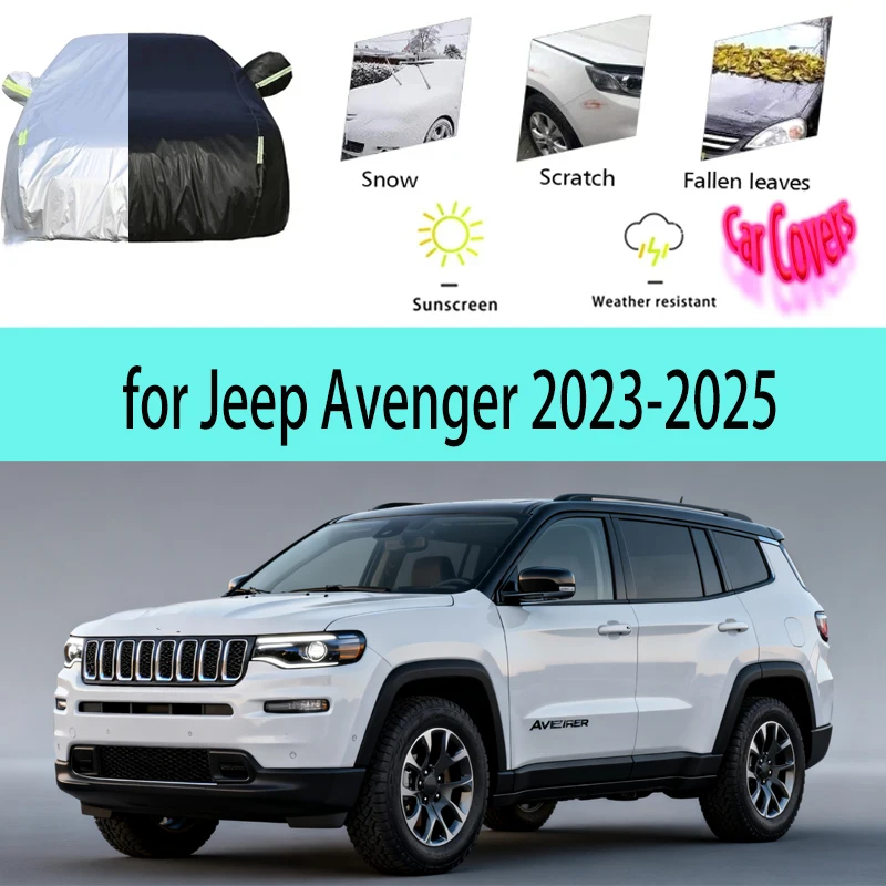 

for Jeep Avenger 2023-2025 2023 2024 2025 Full Car Covers Outdoor Sun Anti UV Rain Snow Dust Protection Oxford Cloth Accessories