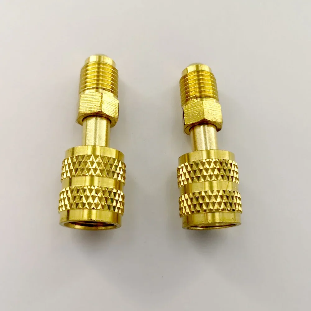 1Set Adaptor AC Jantan 5/16 "SAE Betina 1/4" SAE untuk Adaptor R410 /R32 Aksesori Fluorida Perbaikan AC