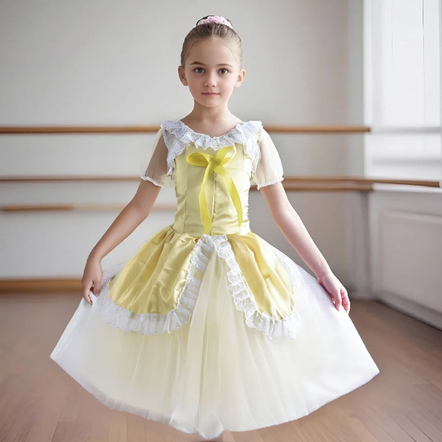 

Giselle Ballet Costume Adult Child Long Tutu Swan Lake Ballet Dress Girls Women Kids Ballerina Party Dance Ballet Tutu Dress