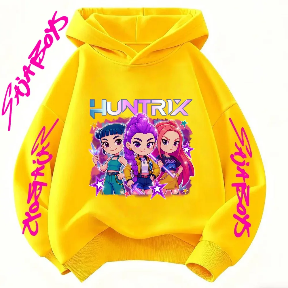 سويت شيرت KPop Demon Hunters للأطفال من 3 إلى 14 سنة Saja Boys 3D هوديي دافئ كاجوال #3