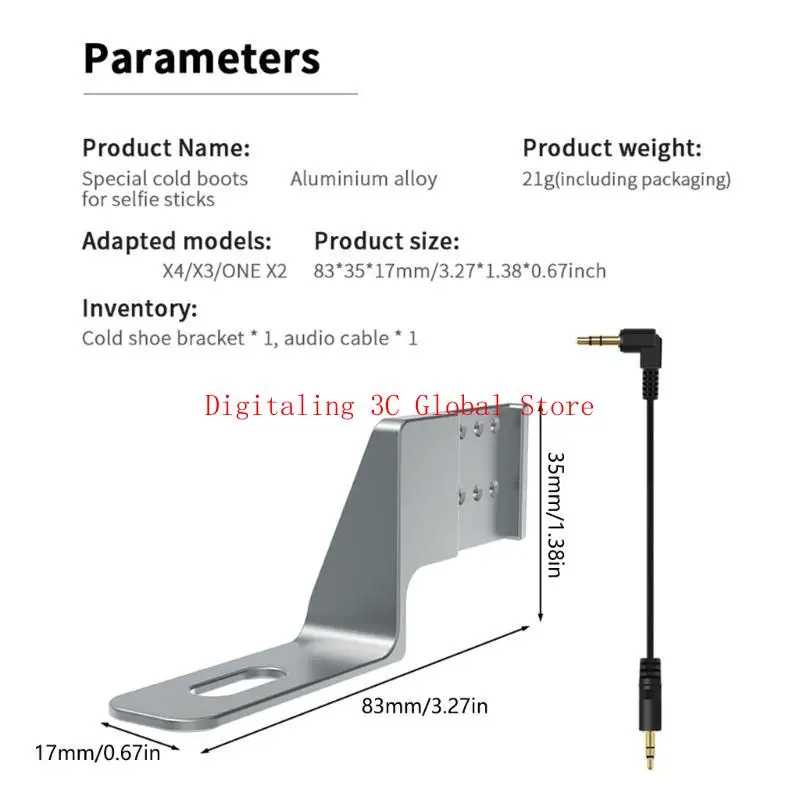 Mikrofone stehen unsichtbare Kaltschuhhalterung für 360