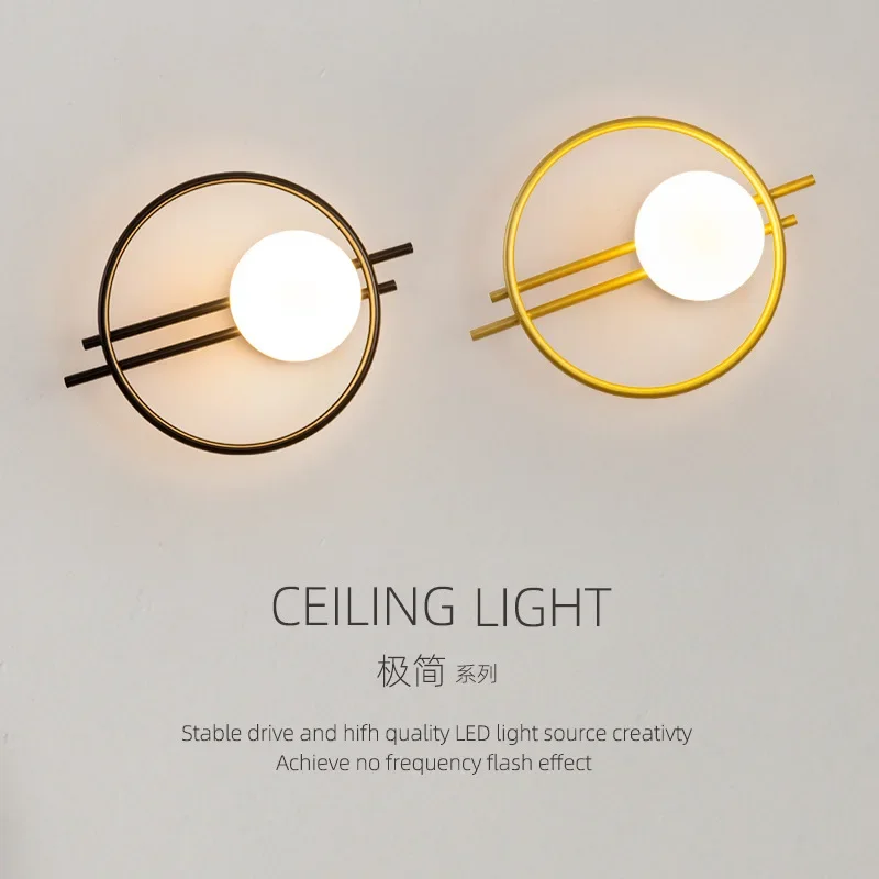 

Light Luxury Modern Wall Lamp AC90-260V Living Room TV Background Wall Lamp Aisle Nordic Master Bedroom Bedside home decor Lamps