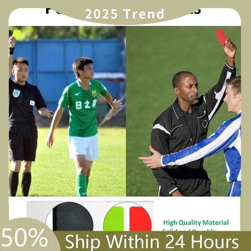 

A35F Новый набор флагов футбольного рефери, красные, желтые карточки, свистки из нержавеющей стали для рефери с ремешком