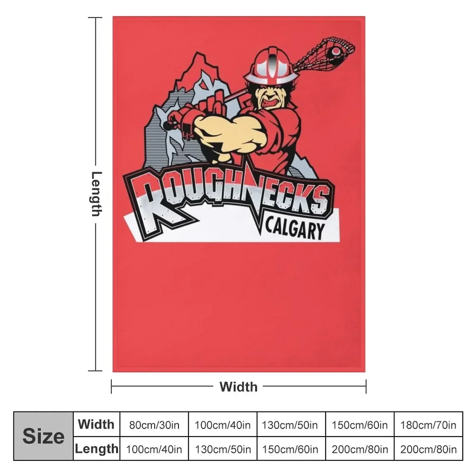 Calgary Roughnecks Throw Blanket Luxury warm for winter funny gift Blankets