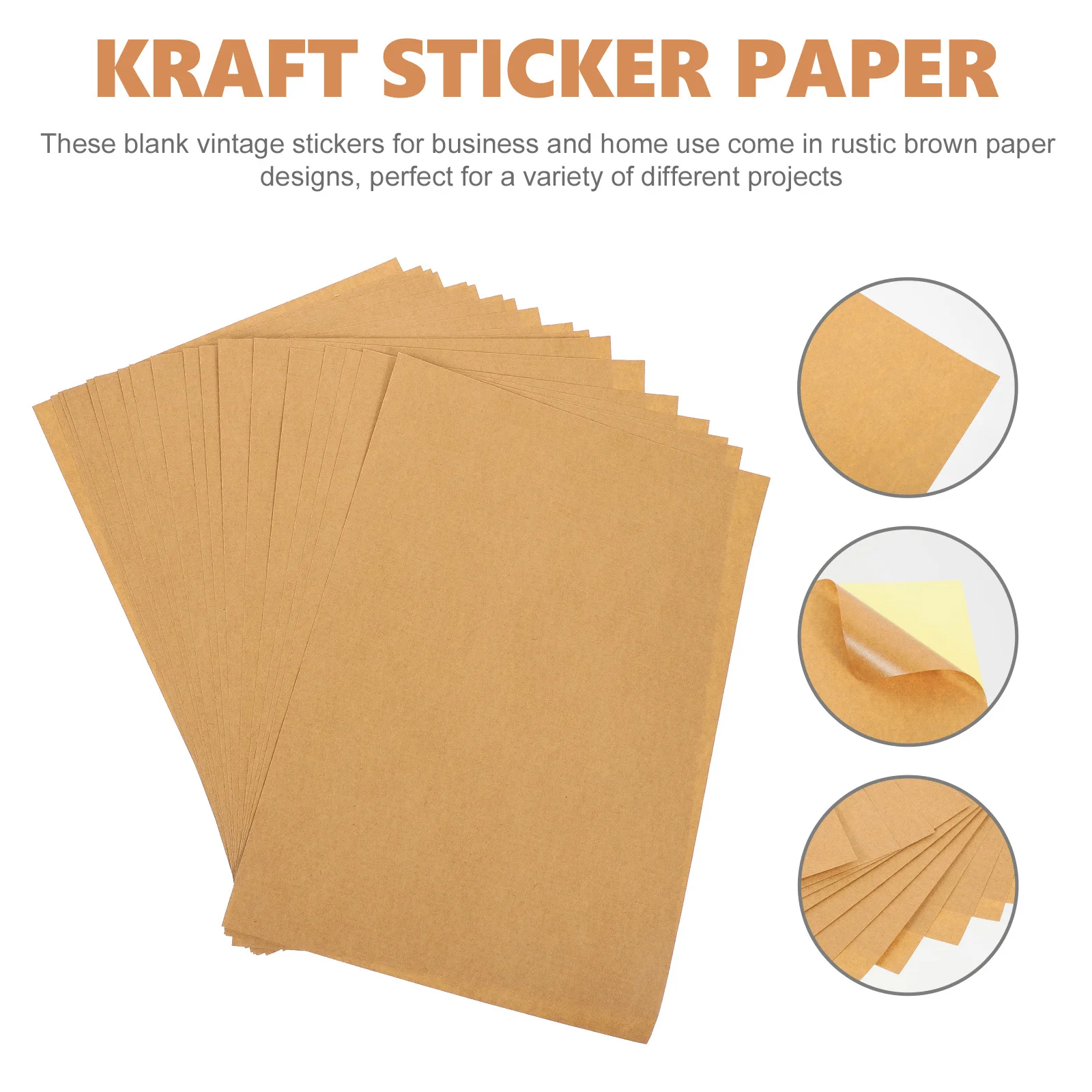 

Shop Printer Sticker Blank Label Sticker Sticky For Inkjet Sticky Kraft Paper Label Blank Kraft Paper Printer