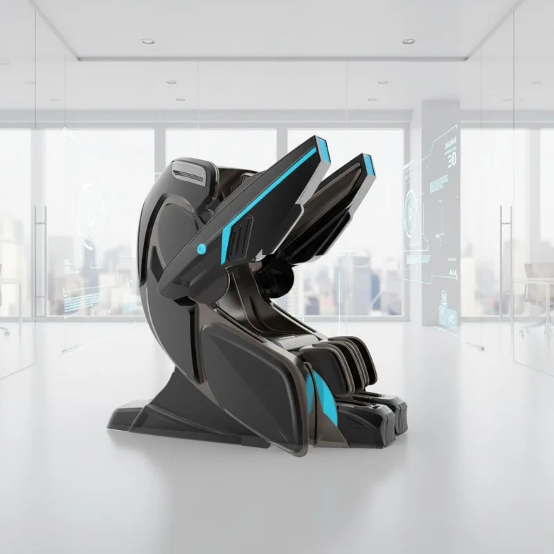 Robotic Foldable High-End 4D Zero Gravity Full Body Spa Electric AI Smart Heat Robot Hand Luxury Massage Chair