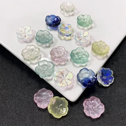 Czech Lampwork Crystal Beads Flower Shaped Spacer Beads For Jewelry Making Needlework Diy Bracelet Neckalce Craft Accessories