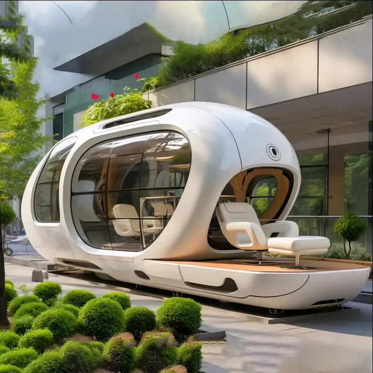 Intelligent Luxury Space Cabin Mobile Capsule Homes Modern Prefab House Space Capsule Hotel