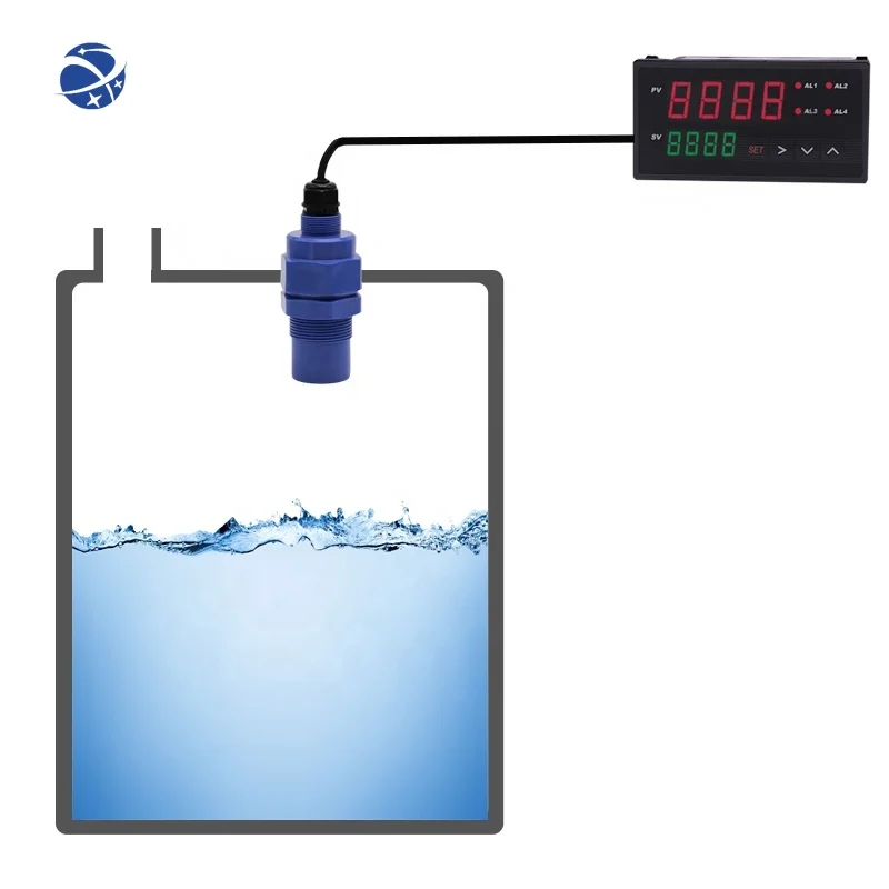 YUNYI 4-20 mA water tank measurement level gauge transmitter ultrasonic lever sensor rs485