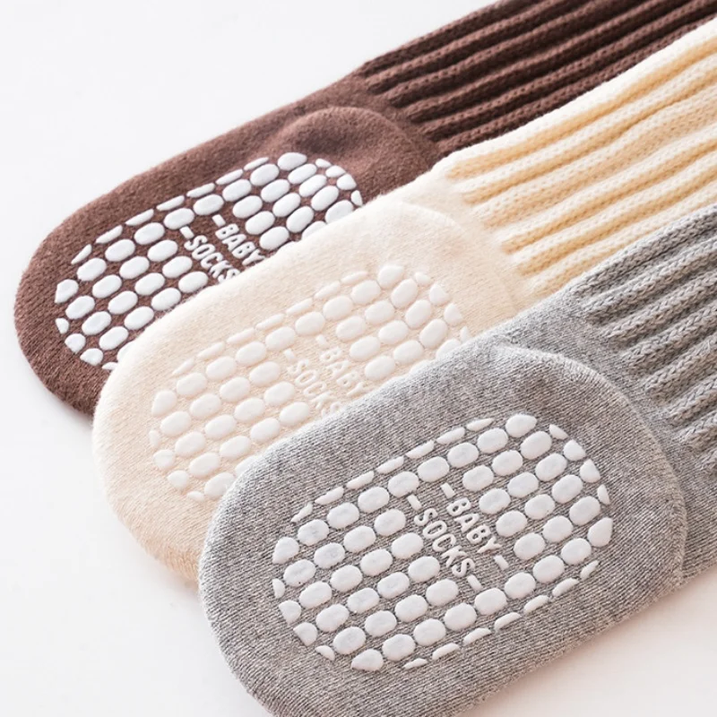 الأطفال الجوارب للبنين بنات الشتاء سميكة الدافئة الوليد الطفل الركبة عالية الجوارب الطويلة أزياء الاطفال طفل جورب المضادة للانزلاق 0-4Years #5