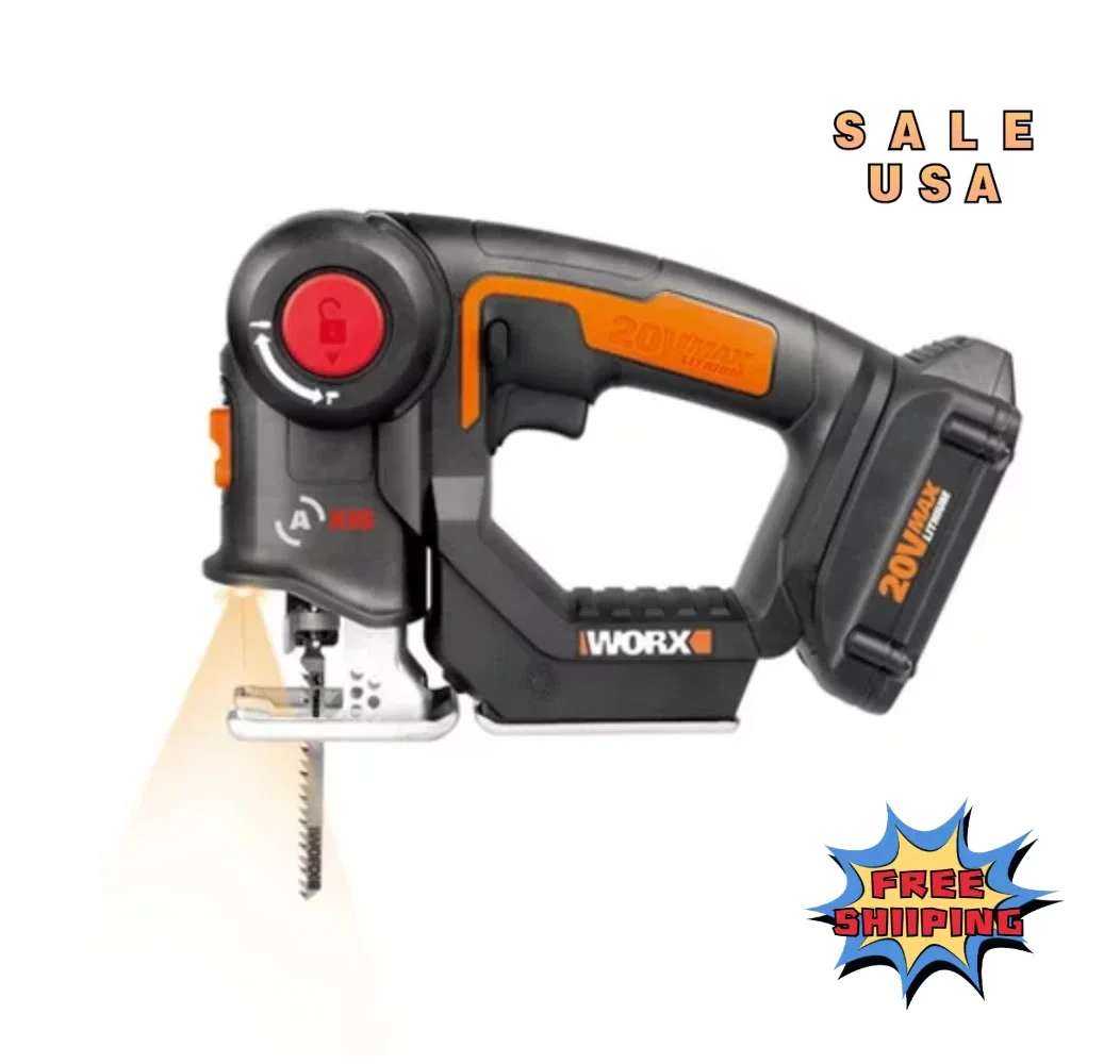 

Worx WX550L 20V Power Share Axis Cordless Reciprocating & Jig Saw (Battery & Charger Included)