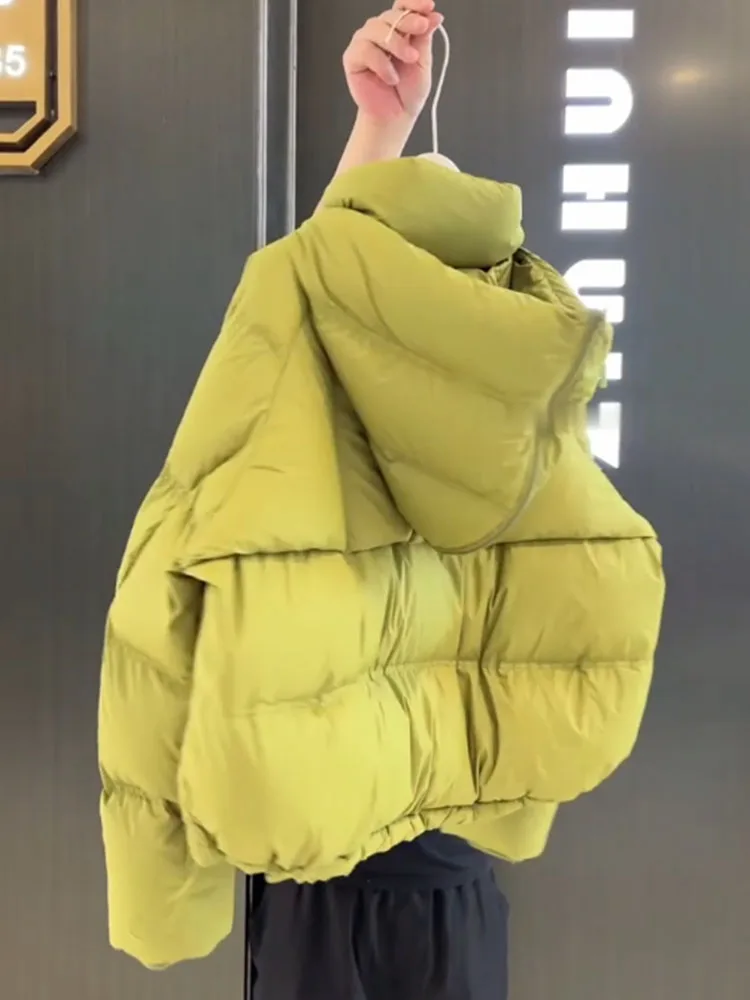 Único een ort puffer jaet feminino inverno 2025 novo high-end pão sle casaco coreano sle corte reto longo sve