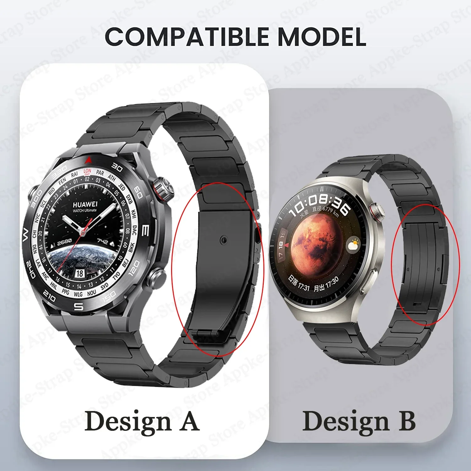 22mm Titanium Strap for HUAWEI WATCH GT 4 46mm Band GT 4 Pro GT3 Ultimate for Samsung Galaxy Watch Gear S3 Bracelet Metal Correa