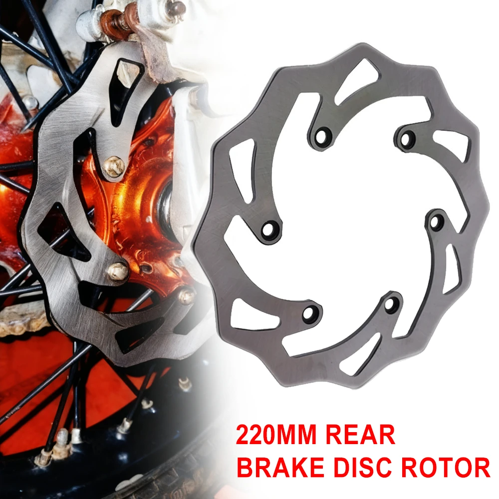 

220mm Rear Brake Disc Rotor For KTM 125 250 300 350 450 500 525 530 SX SX-F XC XCW EXC EXC-F Six Days TPI EXC-R SMR 1994-2024