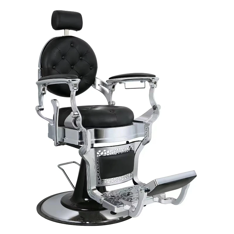 

Hairdressing Equipment Hydraulic Heavy Reclining Synthetic Leather Barber Chair 360 Degree Rotation Eco-Friendly Design